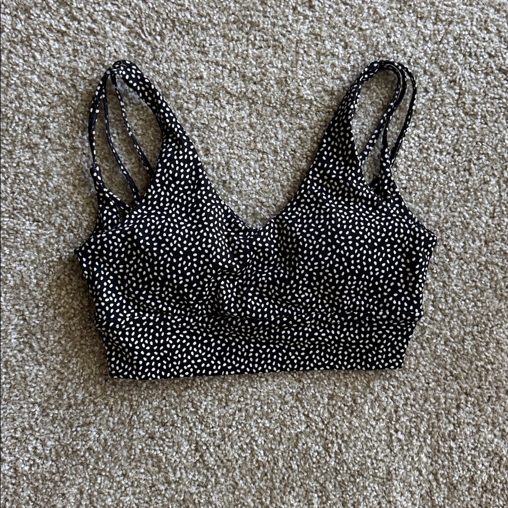 Black and White Polka Dot Crop Top